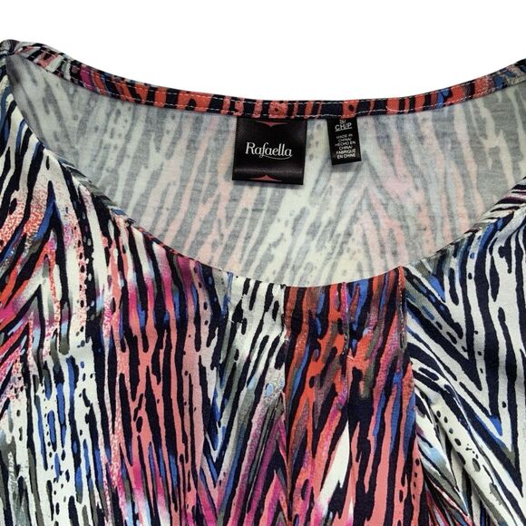 Rafaella Artistic Expression Long Sleeve Abstract Print Top Size Small NWT - Picture 7 of 12
